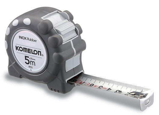 Ruletė INOX RUBBER 8 m x 25 mm