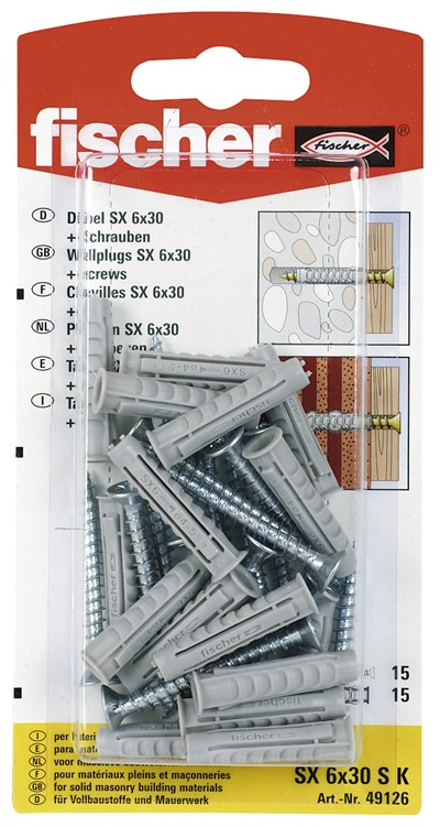 Kaiščiai su varžtu SX 8 x 40 mm
