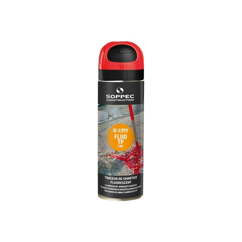 Soppec Track Marker Raudoni žymėjimo dažai 500ml
